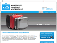 Tablet Screenshot of luggagewarehousevancouver.com